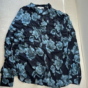 Vince silk floral blouse